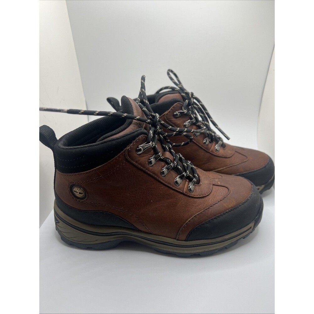 Timberland Backroads Hiker Boots Youth Boys 1.5 Leather Hiking Style 22713 EUC